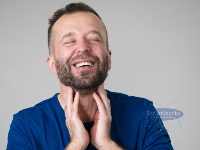 Man with Sore Throat Coming from an ENT Compounding Pharmacy