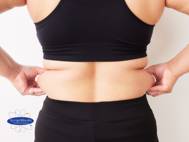 Woman Experiencing Menopausal Weight Gain