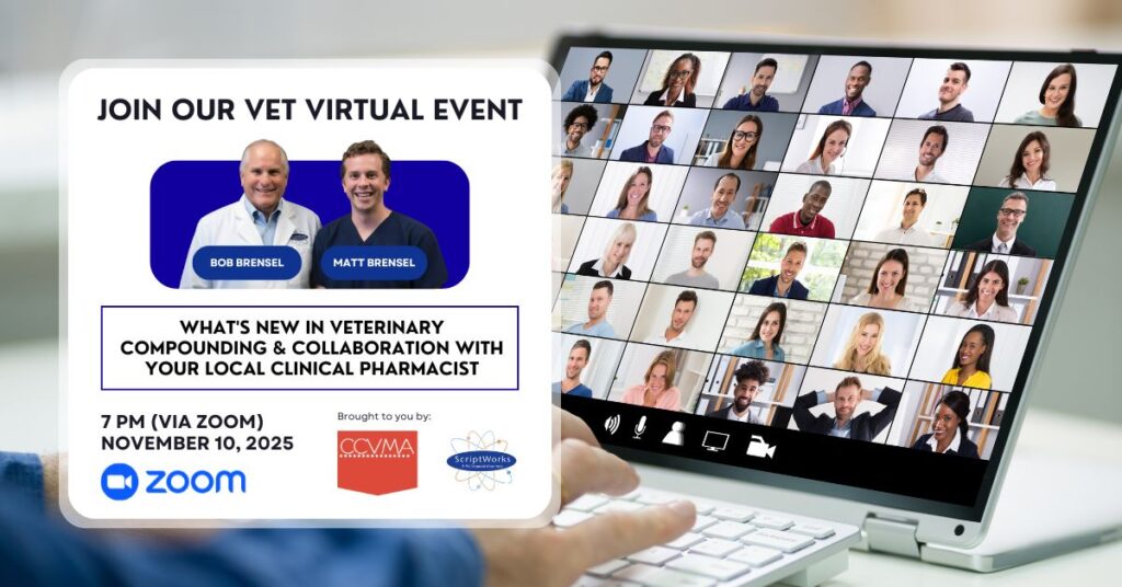 Join Our Vet Virtual Event: What's New in Veterinary Compounding and Collaborating with Your Local Pharmacist