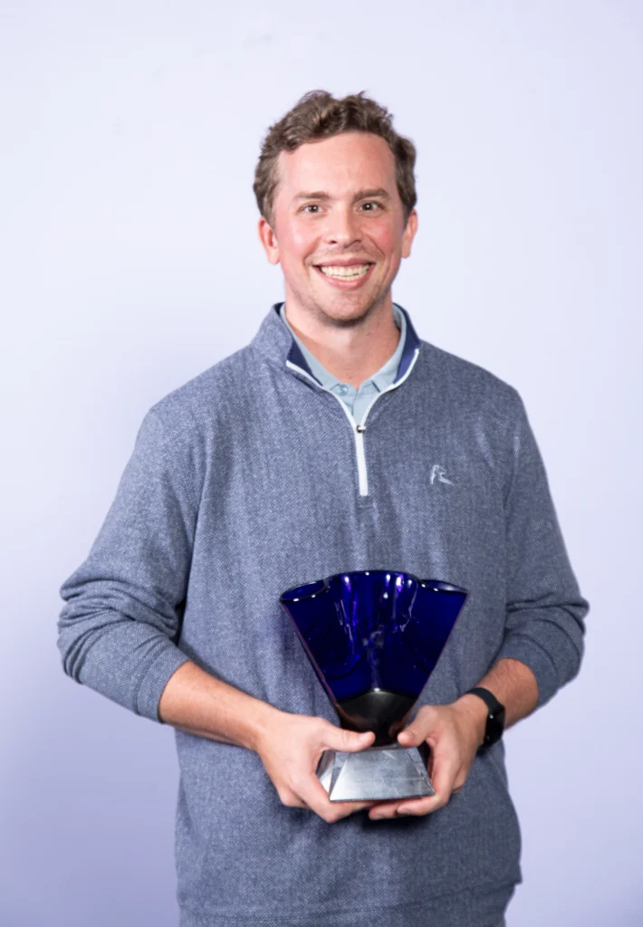 Matt Brensel Holding PCCA New Innovator Award